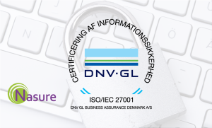 Nasure opretholder ISO 27001-certificering